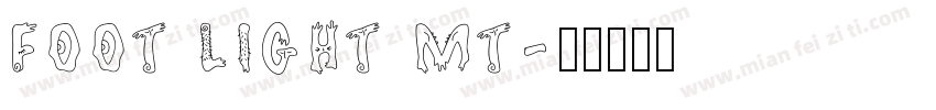 FOOT LIGHT MT字体转换